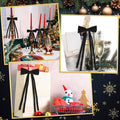 Simgoing Black Velvet Bows Christmas Ornaments 12 Pcs 10x4.5 Inch Rustic by Deal US