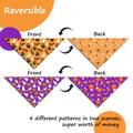 Raisingwell Dog Bandana Halloween N.Helloween 1 Pack Size Large by Deal US