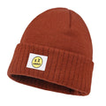 XMMAXFLOW Thick Knitted Winter Beanie Hat Cuffed Skull Cap Dark Orange by Deal US