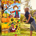 HiParty Thanksgiving Toss Game with 4 Bean Bags, Classic Fall Festival Design by Deal US