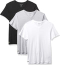 Lacoste Underwear Men's Essentials 3-Pack 100% Cotton Regular Fit V-Neck T-Shirts by I-Max Fashions