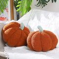 Queekay 2 Pc Pumpkin Plush Pillow 11x9.5in Brown Fall Thanksgiving Decor by Deal US