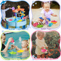 Fajiabao Toddler Bath Toys 6 PCS Colorful Stacking Boat Water Table by Deal US