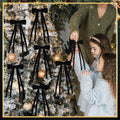 Simgoing Black Velvet Bows Christmas Ornaments 12 Pcs 10x4.5 Inch Rustic by Deal US