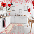 Pickmesh Valentine Kitchen Mats 2 Pc Non-Slip Love Heart Pink 17x29 & 17x47 by Deal US