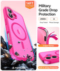 Iphone 16 Case [ Magsafe] Translucent Matte Cases With [Screen Protector] Milita
