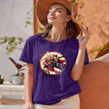 Anbech Hocus Pocus Sanderson Sisters Graphic Tee Dark Purple Size S by Deal US
