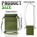 Phone Purse Ultralight Green Zipper Cell Phone Bag Nylon Small Phones Purse