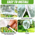 H.Romo Fruit Tree Netting 8x8ft Clear Garden Bird Pest Barrier 1 Pack by Deal US