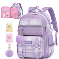 KEBEIXUAN Backpack Set 3PCS School Lunch Box Pencil Case Pink 11.81x7.87x17.32 by Deal US
