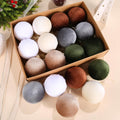 SUPREME XMAS 12 Pcs Velvet Christmas Ornaments Set 80mm Multi Color by Deal US