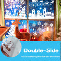 MISS FANTASY Christmas Window Clings 10 Sheets White Snow Scene Decorations by Deal US
