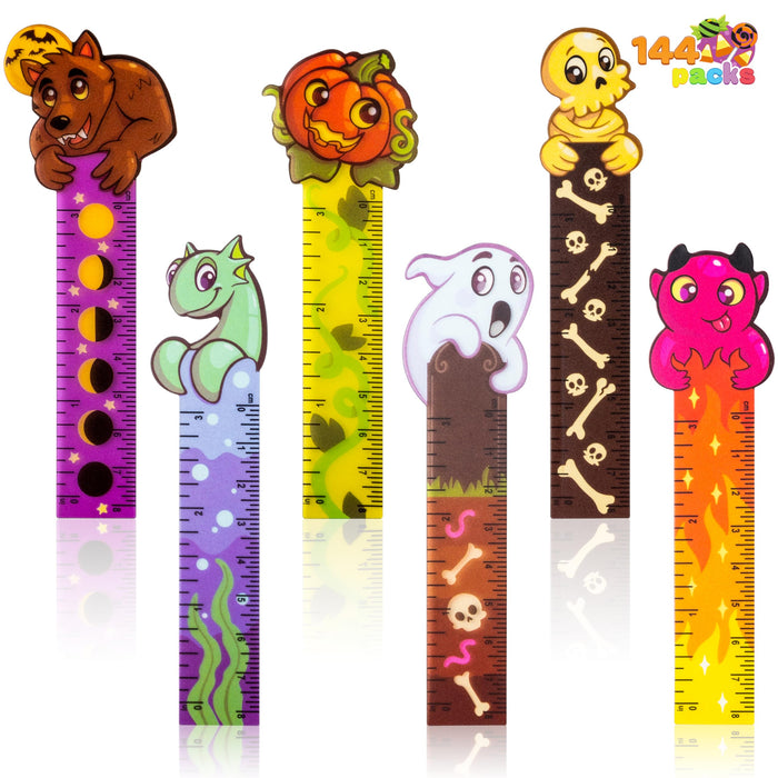 JOYIN Halloween Bookmark Rulers 144 PCS 6 Designs Party Favor Pack by Deal US