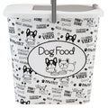 Pounce + Fetch 3 Gallon Pet Dry Food Container with Scooper White by Deal US