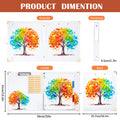 Lattlefnki Cute 3 Ring Binder 1 Inch Round Clipboard White 5 Dividers 8.5x11 by Deal US