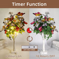 Oreunik Butterfly Lights 2ft 24LED Indoor Tree Lights Timer Warm White by Deal US