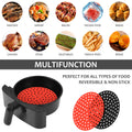 Viwehots Silicone Air Fryer Liners 8" Non Stick Reusable 4 Pack Mixed Colors by Deal US