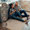 AMOAMI Kitchen Runner Rug 20x70 Non Slip Washable Absorbent Light Tan by Deal US