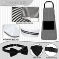 Generic 4pcs 1950s Hot Dog Vendor Halloween Costume Black Size Tall by Deal US