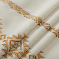 ColorBird Boho Embroidered Gold Brown Curtains 52x63in 2 Panels Set by Deal US