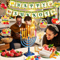 Sukkot Decorations Hanging Swirls Happy Sukkot Banner Ceiling Decor by Deal US