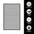 Downhill Front Hood Grille Protection Mesh 2PCS 41.33x31.49in Black by Deal US