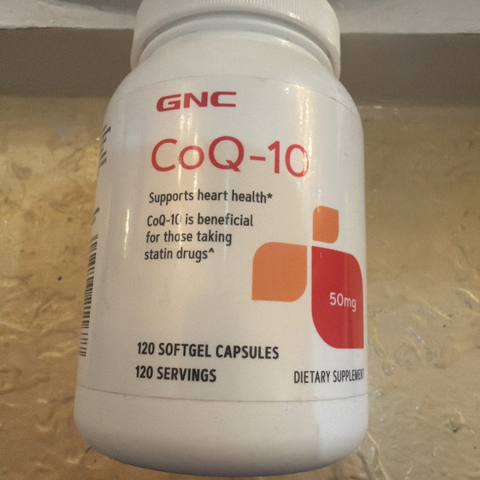 GNC CoQ10 50mg Nutritional Supplement 120 Count Supports Heart Health 7/27 by Price Is Right Miami