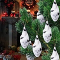 Watayo 12 Pcs Mini Halloween Skull Decorations 4x1.5in White Gauze Wrapped by Deal US
