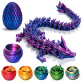 stepsin Easter Dragons 3D Printed Purple Crystal Dragon Egg Fidget Toy by Deal US
