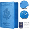 Eoehro Passport Holder for Travel Essentials-2Pack, Passport Wallet Cover Case for Travel Must Haves Accessories,Passport Book Holders for Women and Men