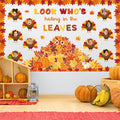 Containlol Fall Thanksgiving Bulletin Board Set Colorful Small 12.6x10.2in by Deal US