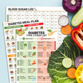 5M Diabetes Food List Poster 12x18 Type 2 Diabetic Meal Plan Nutrition by Deal US