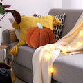 Queekay 2 Pc Pumpkin Plush Pillow 11x9.5in Brown Fall Thanksgiving Decor by Deal US
