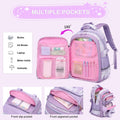 KEBEIXUAN Backpack Set 3PCS School Lunch Box Pencil Case Pink 11.81x7.87x17.32 by Deal US