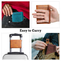 Shvigel US RFID Blocking Passport Holder Travel Case Brown Small by Deal US