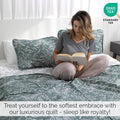 Southshore Fine Linens Lightweight Reversible Floral Quilt and Sham Set by Vanessa Jane