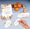 Serach Little Pumpkin Baby Shower Diaper Raffle Sign with Stand & 50 Tickets by Deal US