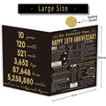 Londue 10 Year Anniversary Card for Him Her Romantic Tin Gift Couple by Deal US