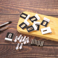 lasuroa 8pcs Heavy Duty White Metal Mirror Clips Holder Kit with Screws Pads by Deal US