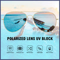 Polarized Aviator Sunglasses — UV Protection for Women & Men