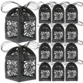 BESTOYARD Halloween Hollow Die-Cut Candy Boxes Black 8.27x4.53in 50pcs by Deal US