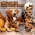 Awumbuk Halloween Dog Bandanas 2 Pack Reversible Pumpkin Spider Web Black by Deal US