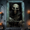 rookea Halloween Funny Skeleton Curtain Banner Spooky Window Decor Polyester by Deal US