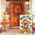 Baccessor Fall Thanksgiving Scarecrow Garden Flag 12.5x18 Inch Burlap by Deal US