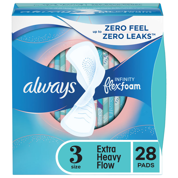 Always Infinity Size 3 Extra Heavy Flow Pads With Wings 28 by Pasteur Pharmacy