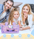 LISEVO 3D Sparkly Pencil Case Purple Cute Sequin Pencil Pouch Girls Kids by Deal US
