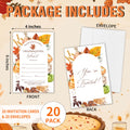 Yhtmbf Thanksgiving Party Invitations 20pcs 4x6 Maple Leaves Pumpkins Fall by Deal US