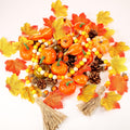Jutom 148 PCS Fall Artificial Pumpkins Set with Pinecones Acorns Leaves by Deal US