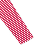 LilyCoco Womens Striped Long Sleeve Boat Neck Shirt Red Size M by Deal US