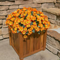 INSPRING Daisy Artificial Outdoor Silk Flowers 6 Bundles Orange UV Resistant by Deal US